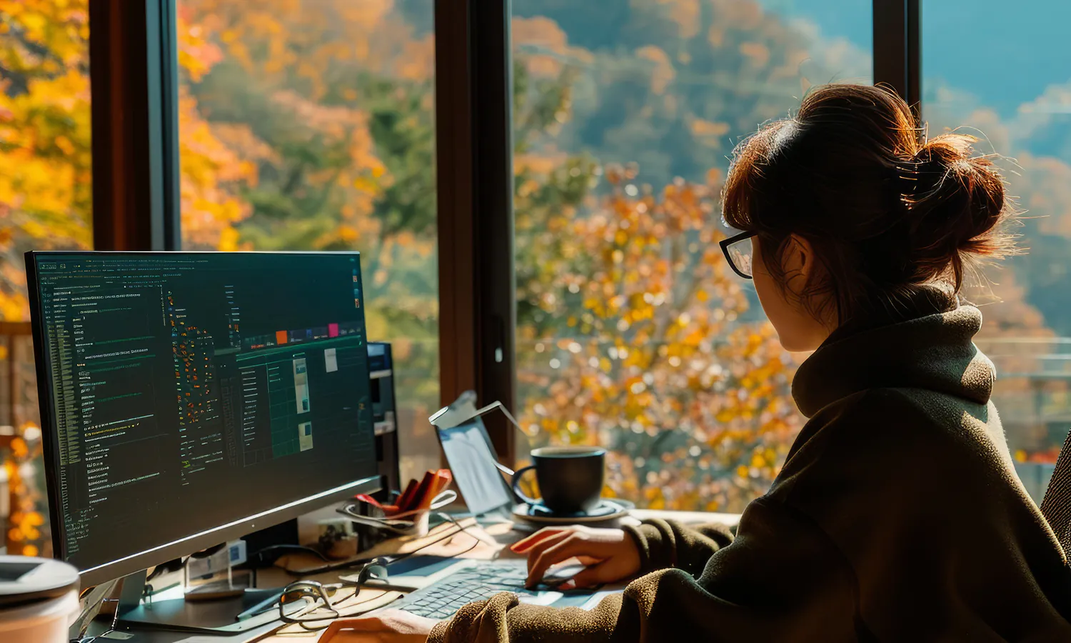 Full-stack development connecting frontend and backend technologies